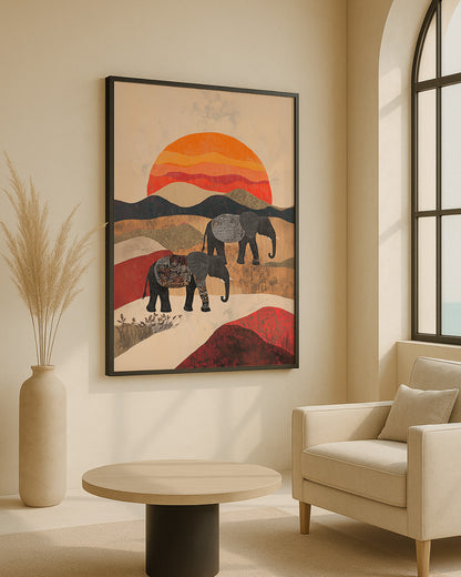 Elephants at Dawn