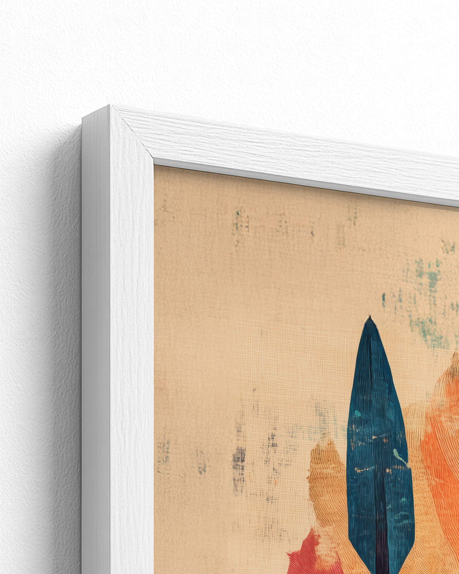 white frame