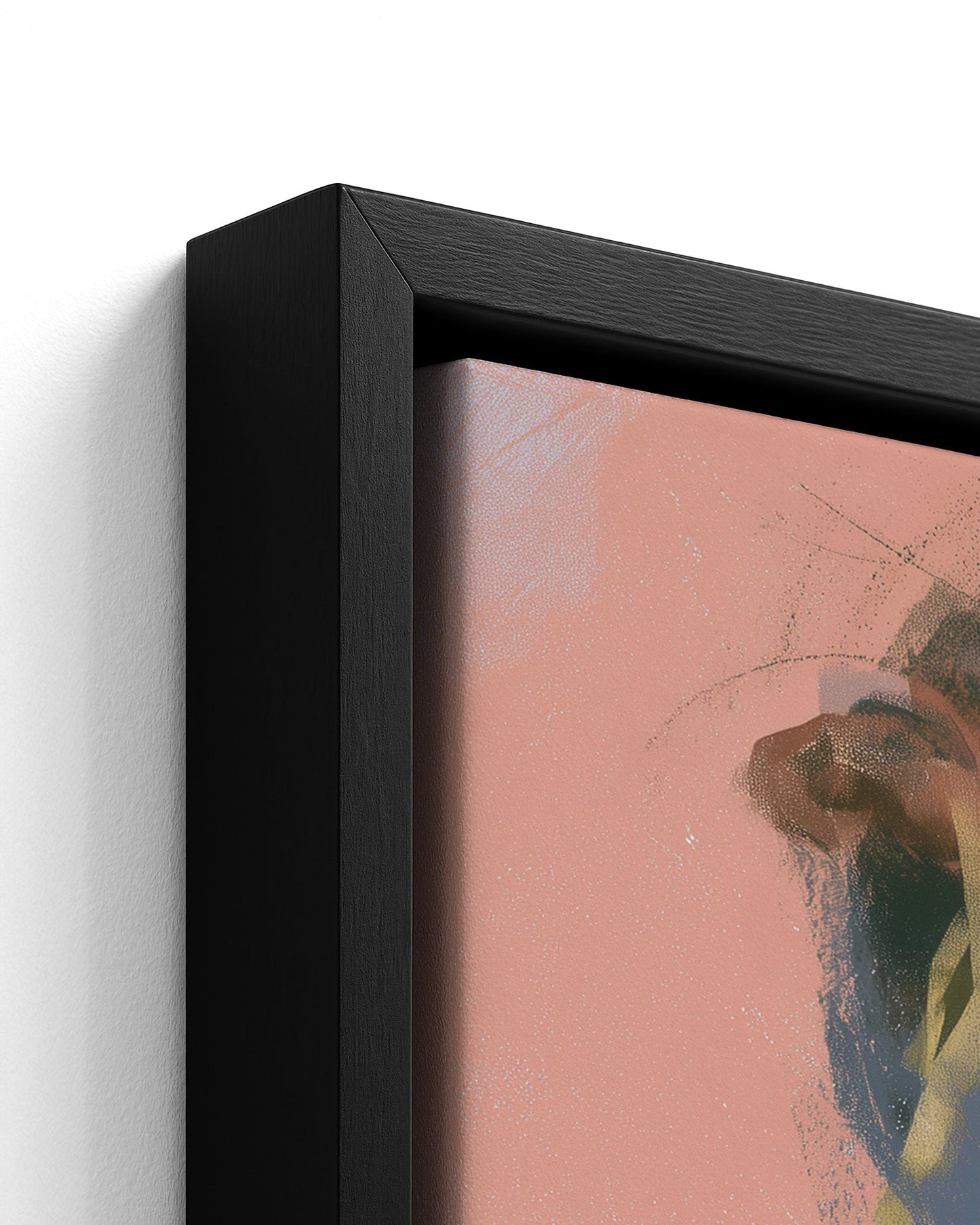 Adornment - Black Framed Canvas Detail
