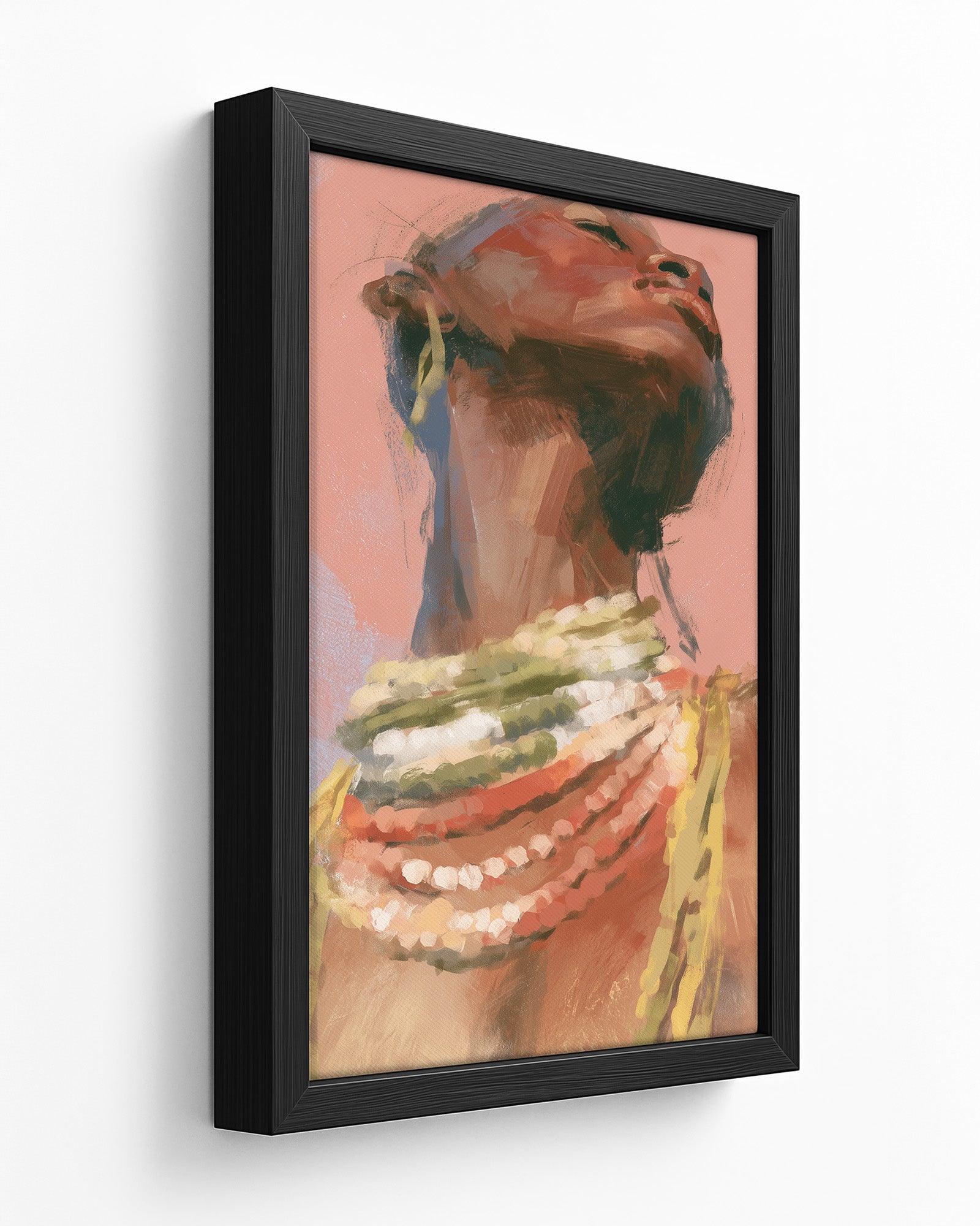Adornment - Dark Wood Framed Canvas