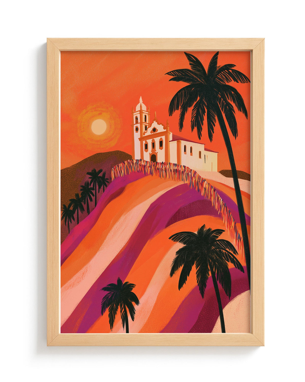 Bonfim Ribbons - Wood Frame