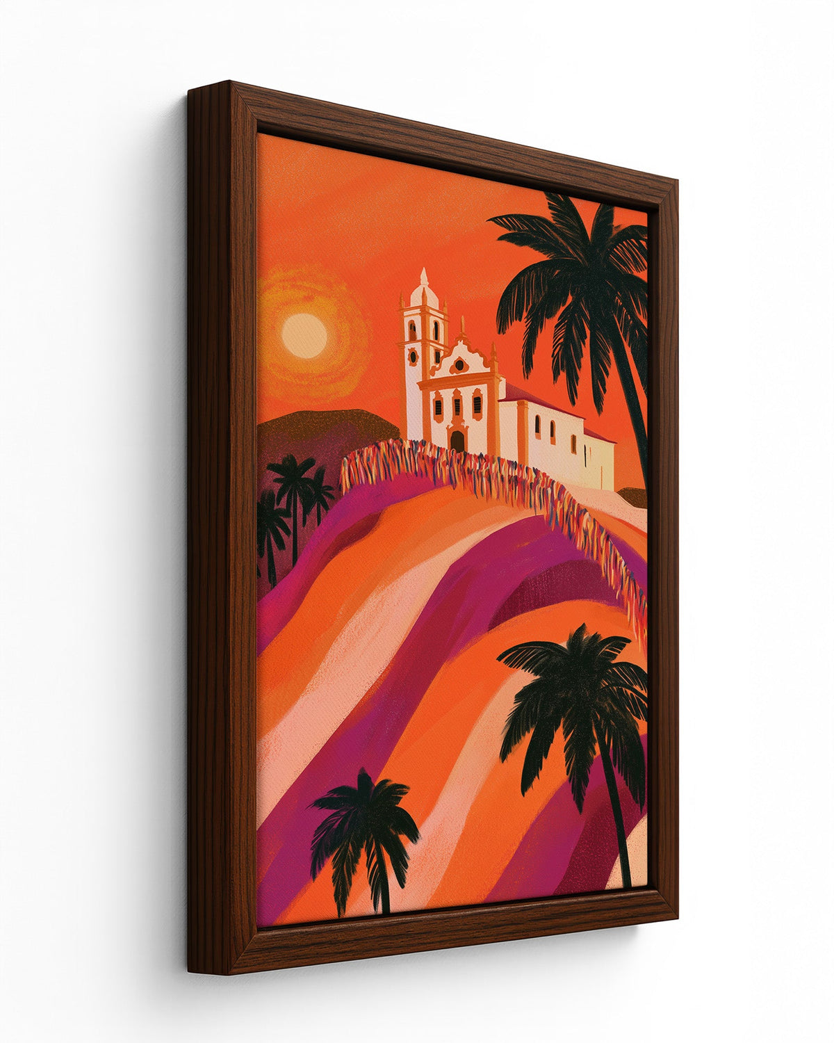 Bonfim Ribbons - Black Framed Canvas