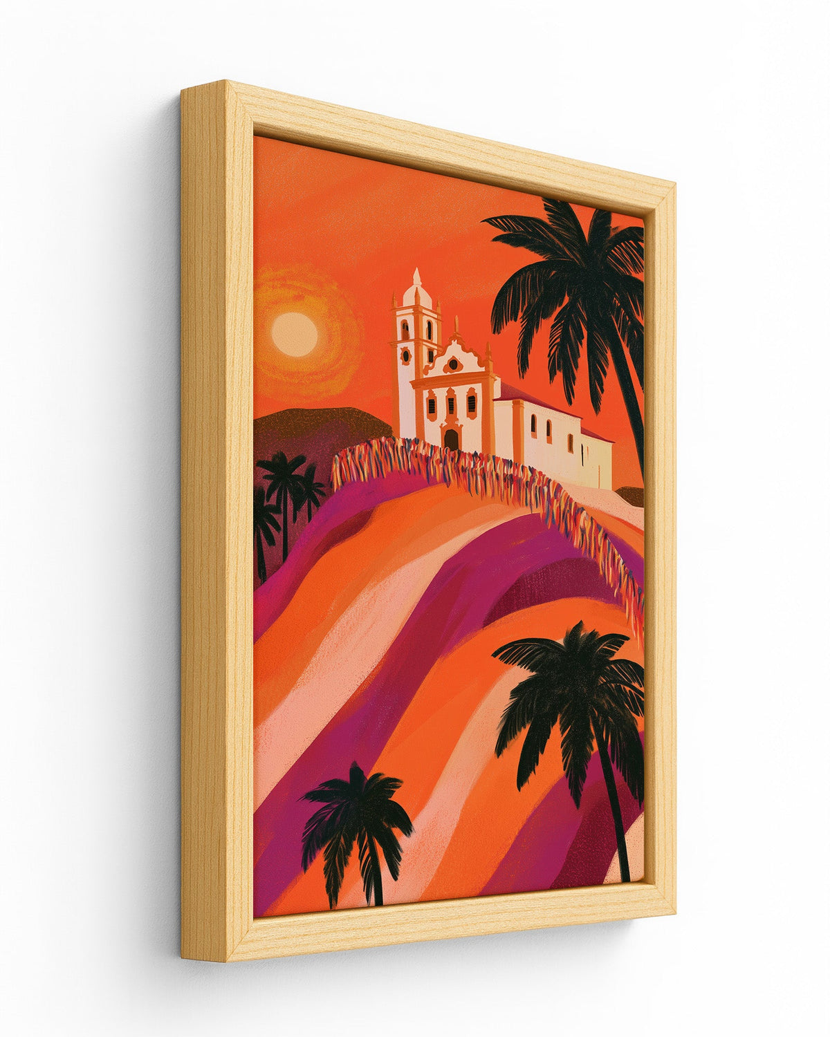 Bonfim Ribbons - Wood Framed Canvas