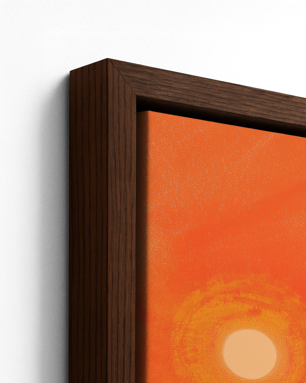 Bonfim Ribbons - Dark Wood Framed Canvas Detail