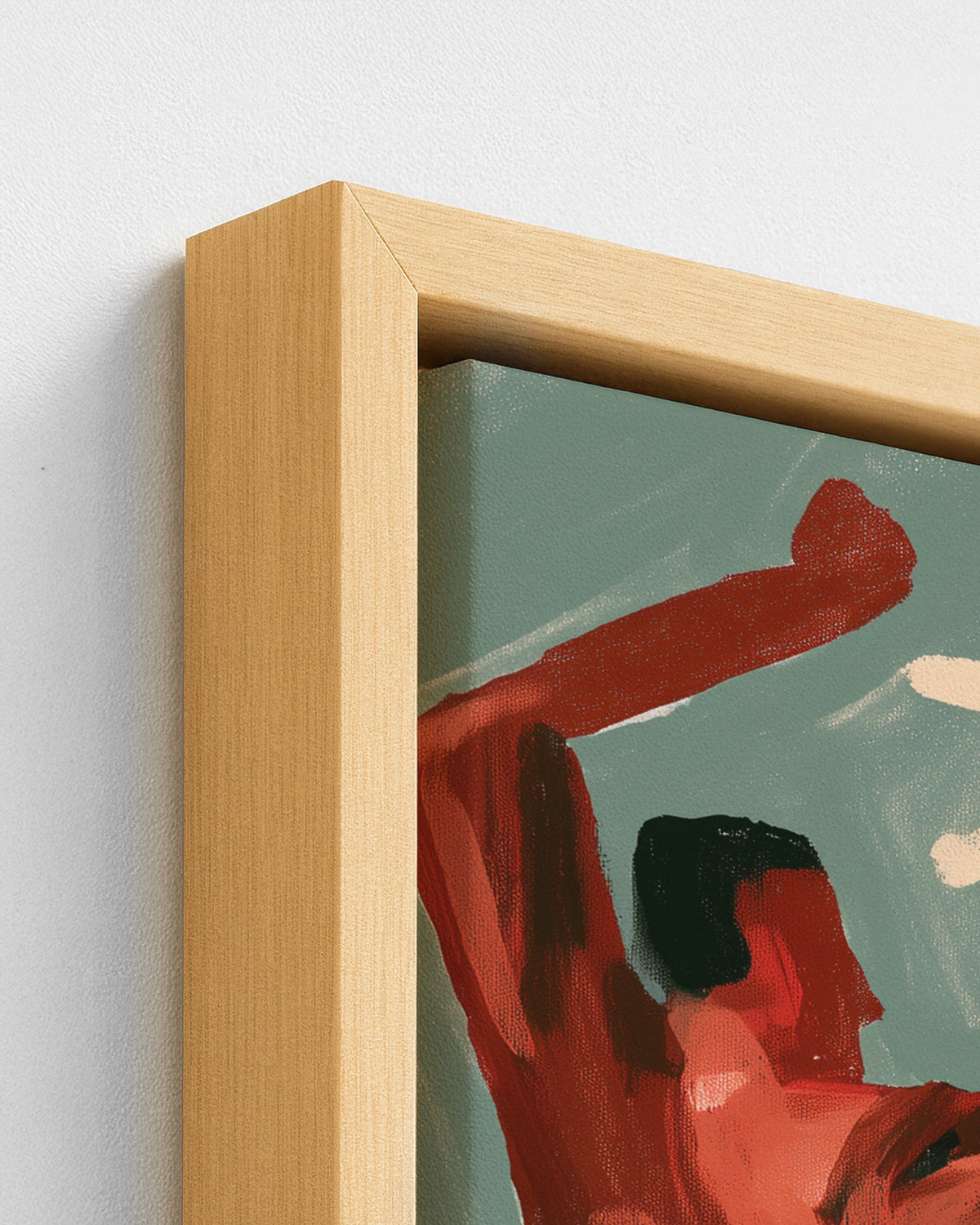 Capoeira - Wood Framed Canvas Detail