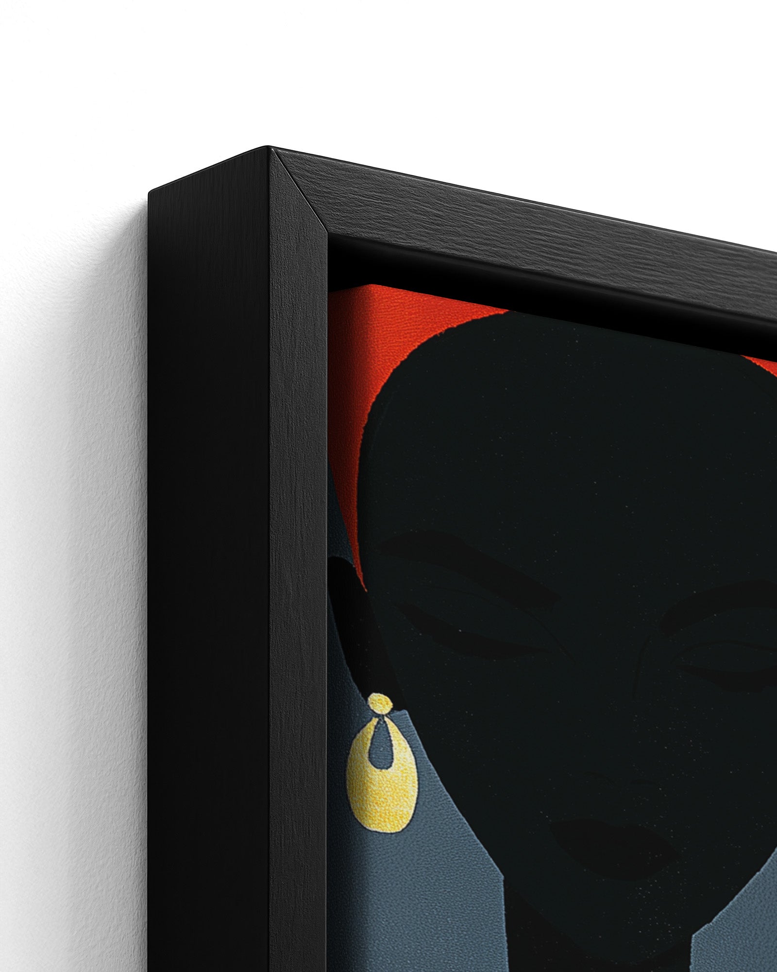 Confidantes - Black Framed Canvas Detail