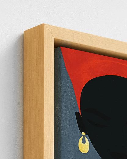 Confidantes - Wood Framed Canvas Detail