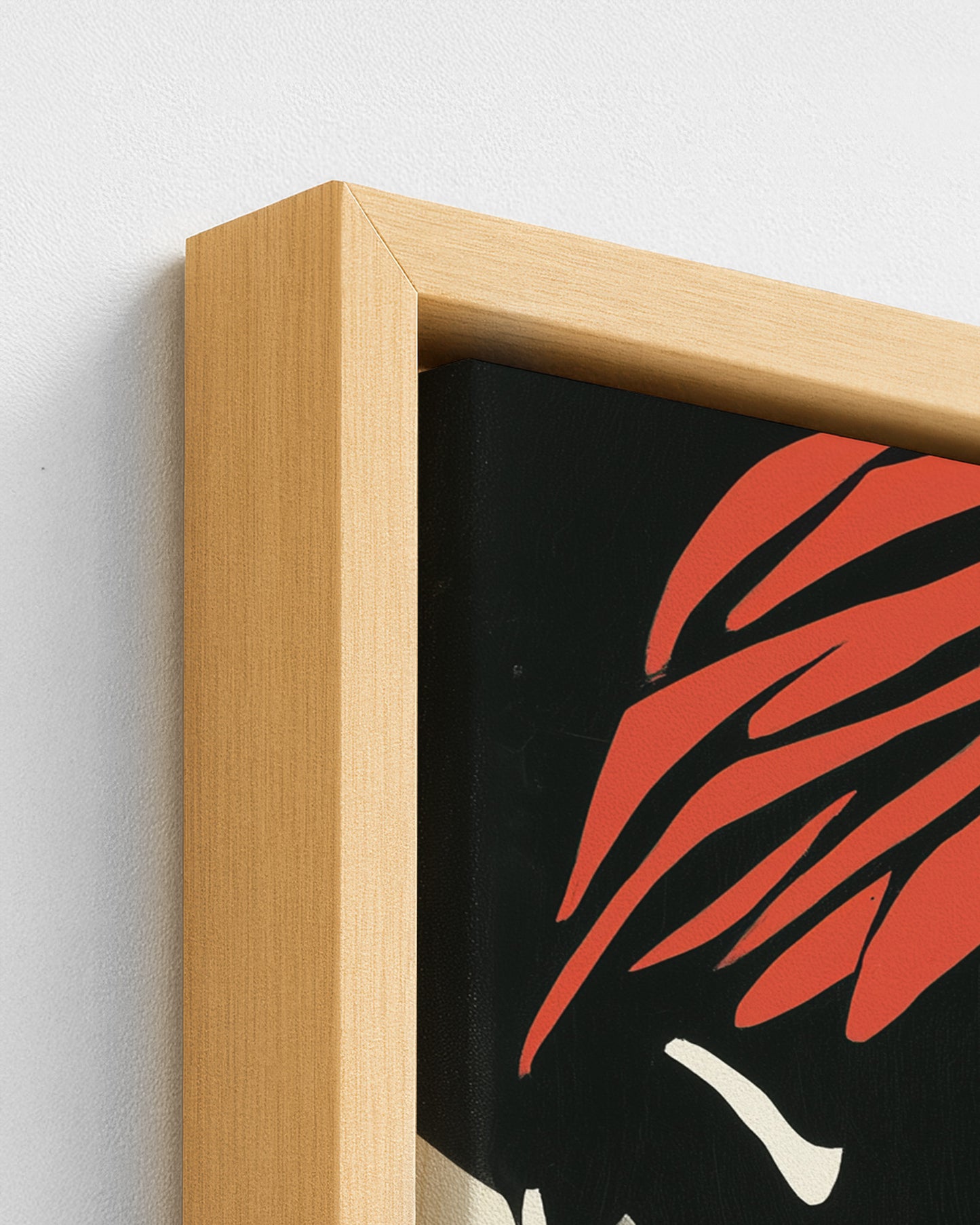 Coral Crown - Wood Framed Canvas Detail