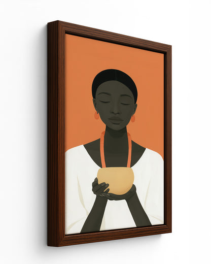 Cradle - Black Framed Canvas