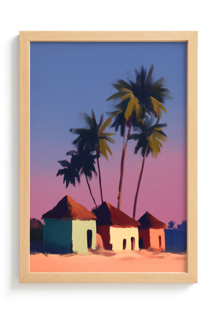 Village Dreams at Dusk