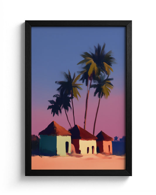 Village Dreams at Dusk