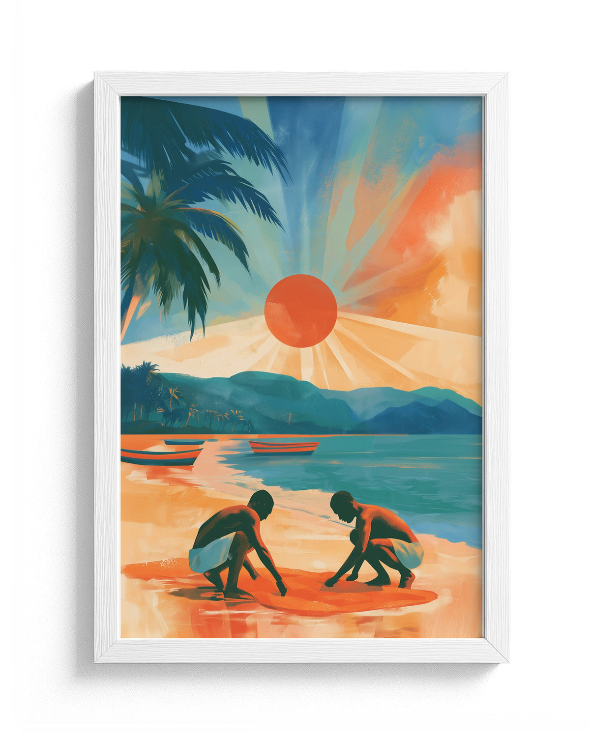 Dawn Catch - White Frame Main