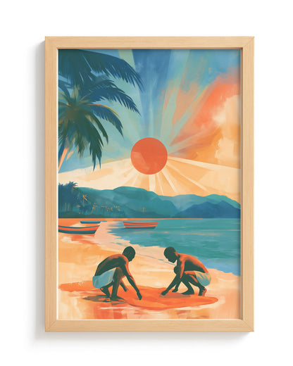 Dawn Catch - Wood Frame