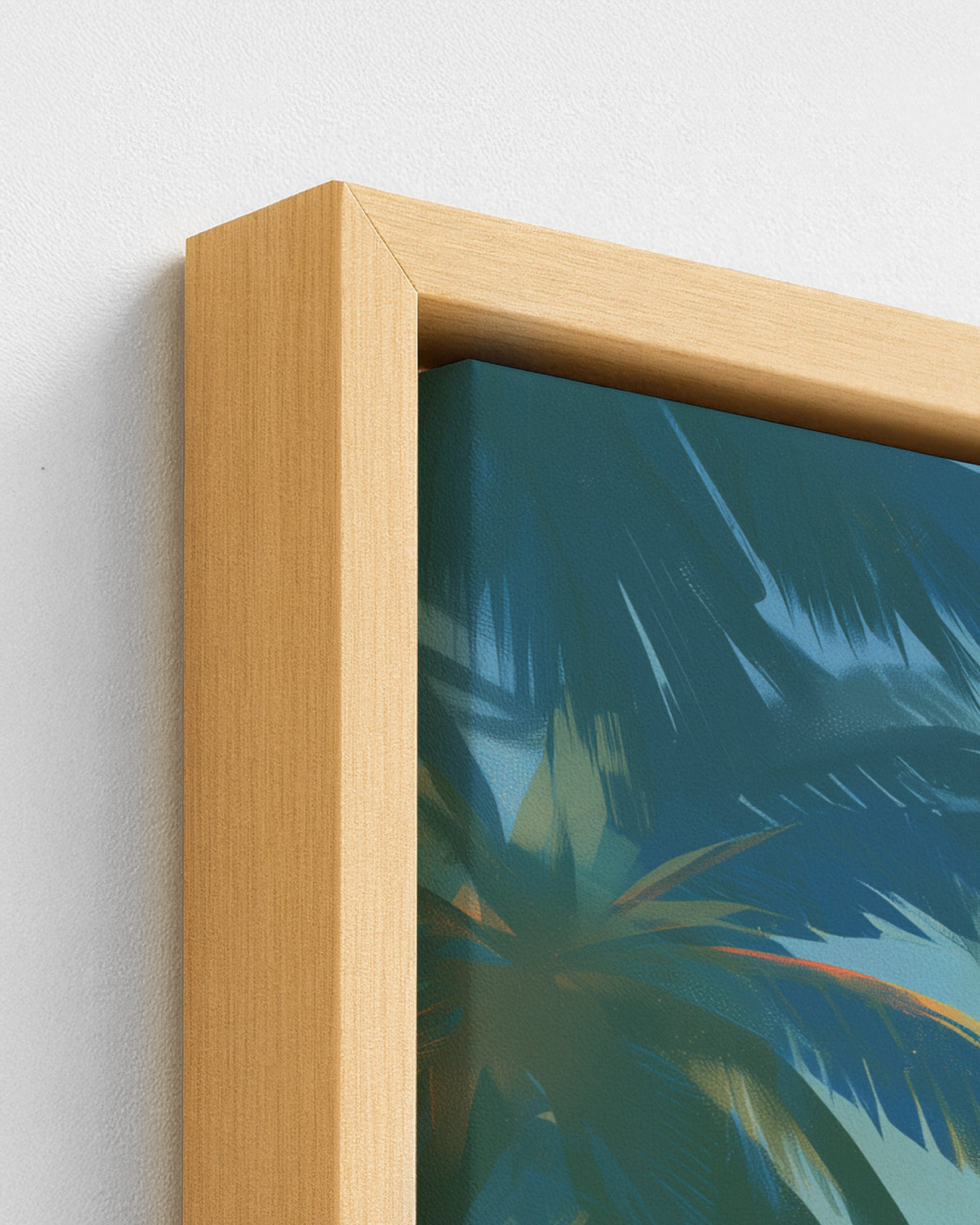 Dawn Catch - Wood Framed Canvas Detail