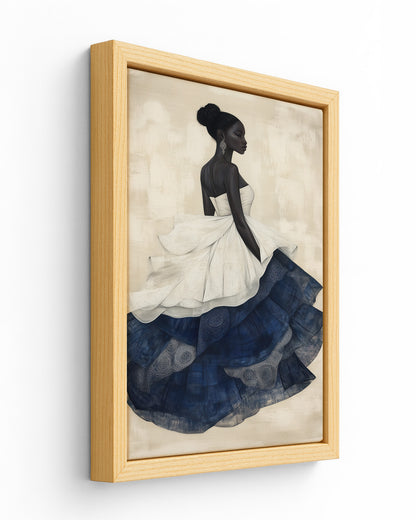 Dazzle in a Blue Dress