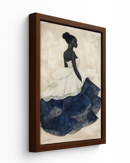 Dazzle in a Blue Dress