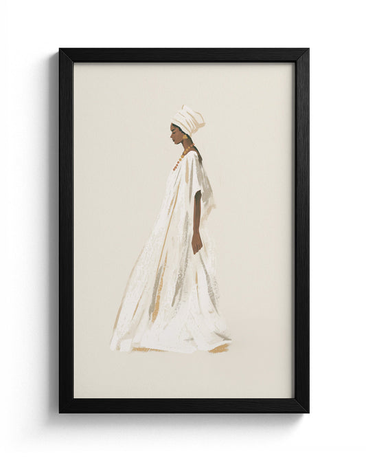 Dressed in White - Black Frame Main