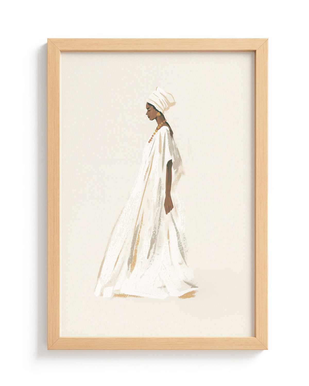 Dressed in White - Wood Frame