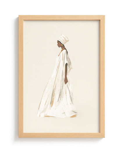 Dressed in White - Wood Frame