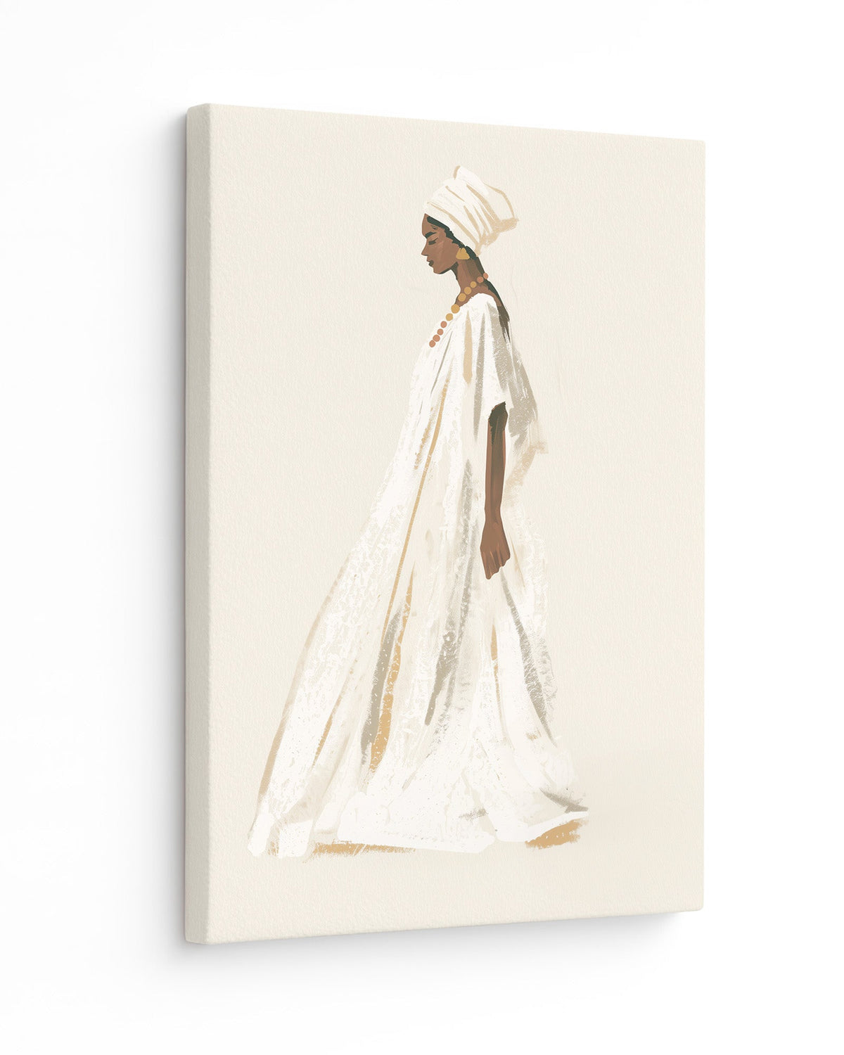 Dressed in White - Slim Canvas