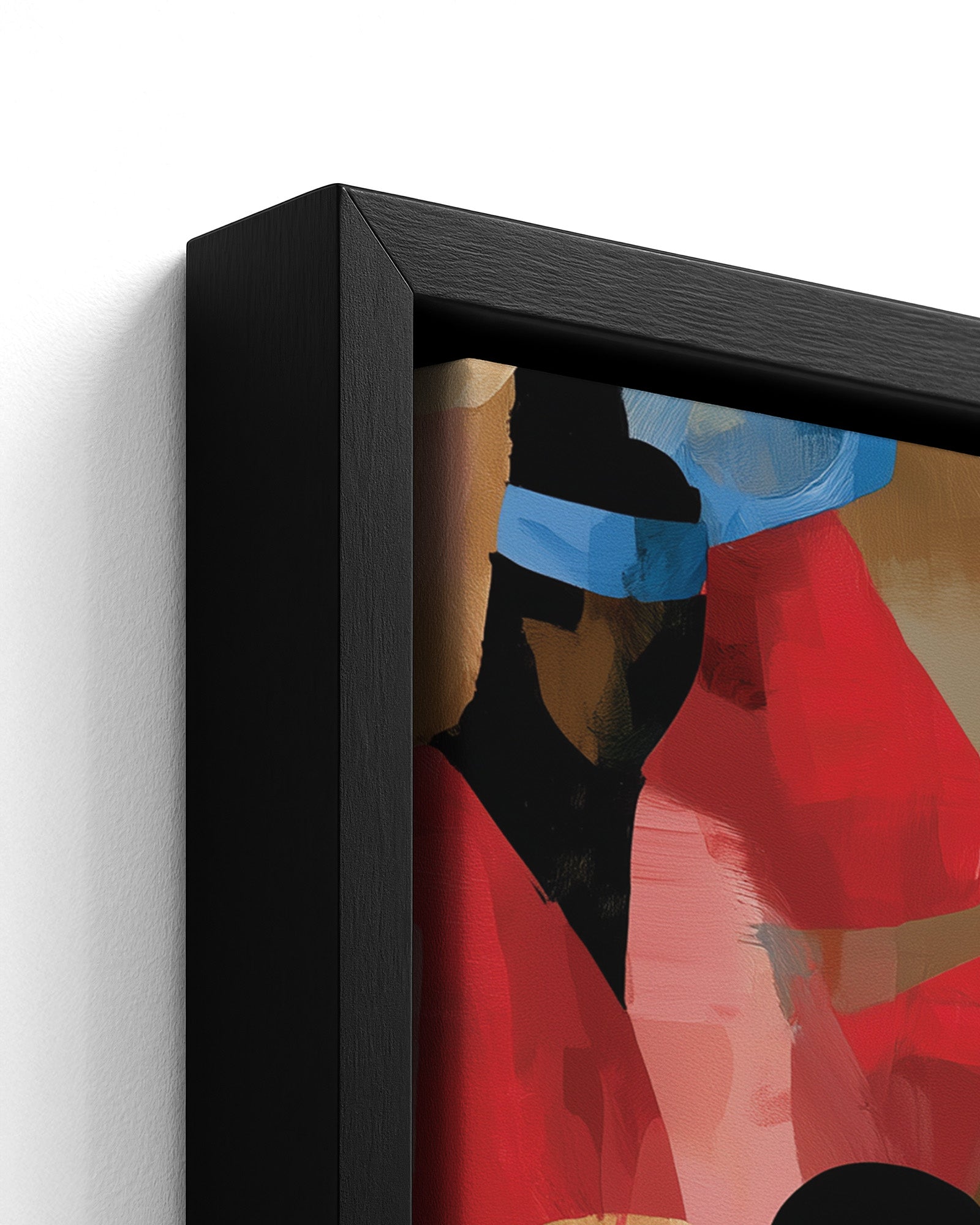 Drumbeat - Black Framed Canvas Detail