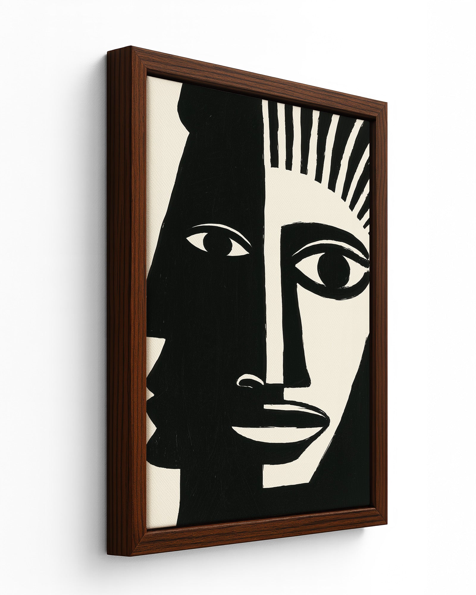 Duality - Black Framed Canvas