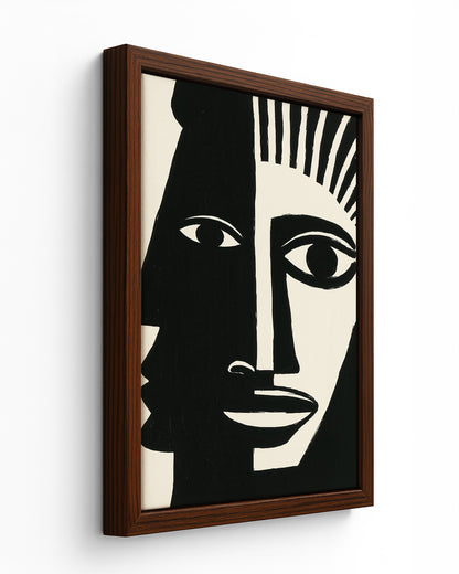 Duality - Black Framed Canvas
