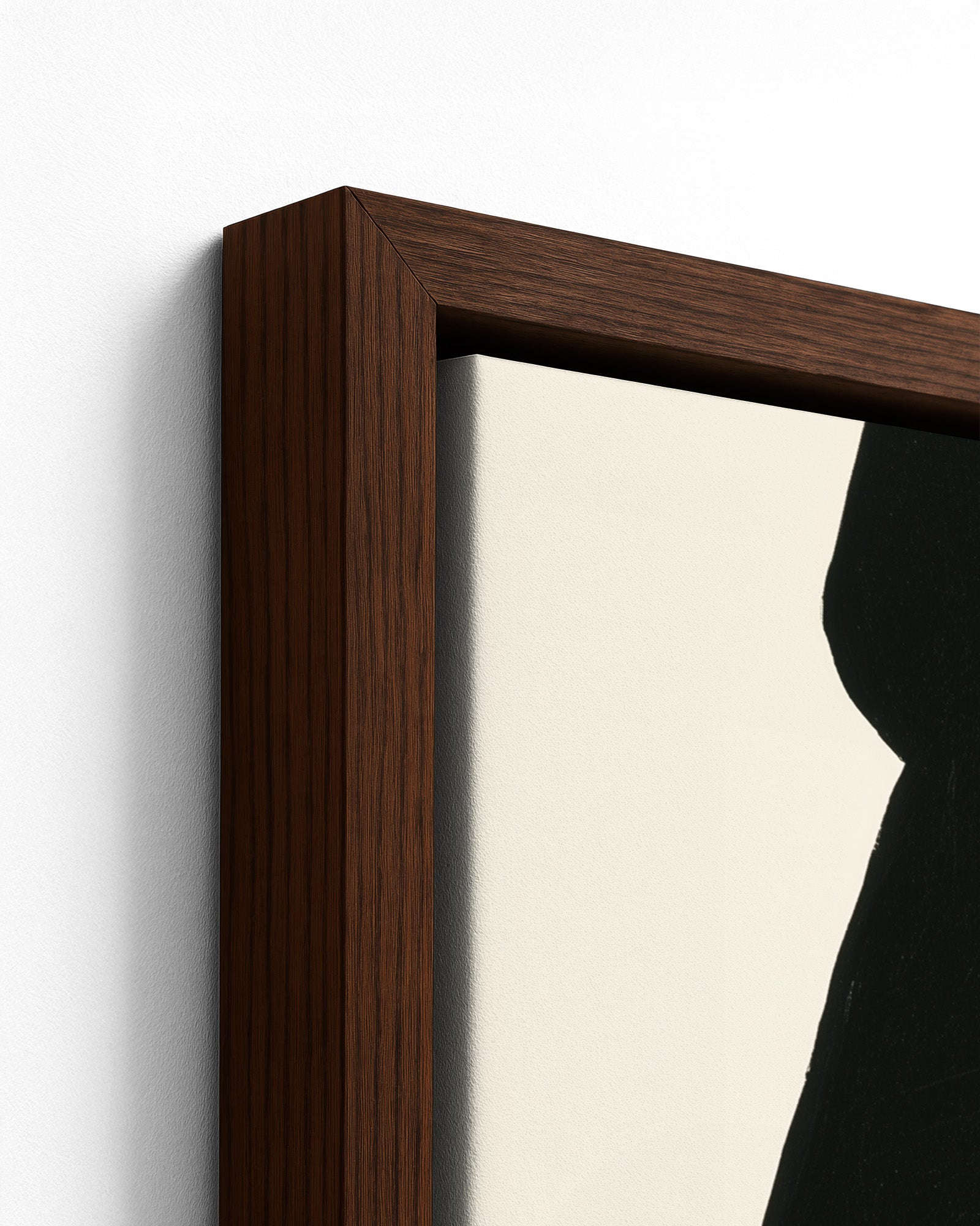 Duality - Dark Wood Framed Canvas Detail