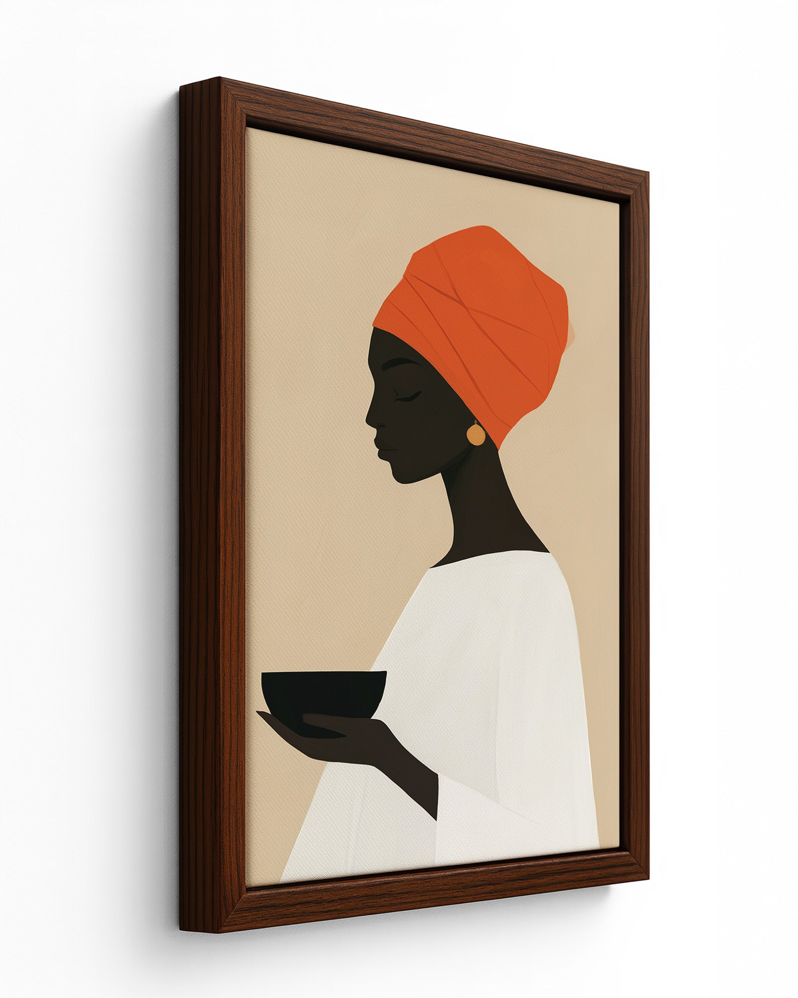 Earthenware - Black Framed Canvas