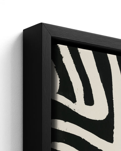 Emergence - Black Framed Canvas Detail
