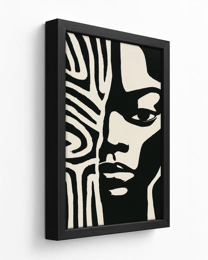 Emergence - Dark Wood Framed Canvas
