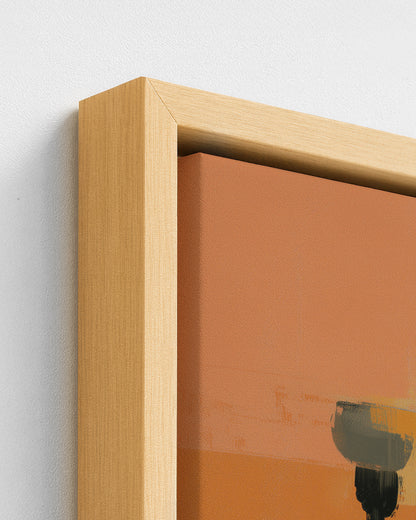 Evening Stream - Wood Framed Canvas Detail