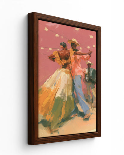 Forró - Black Framed Canvas