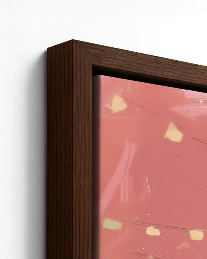 Forró - Dark Wood Framed Canvas Detail