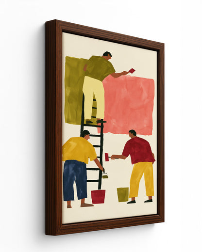 Fresh Paint - Black Framed Canvas