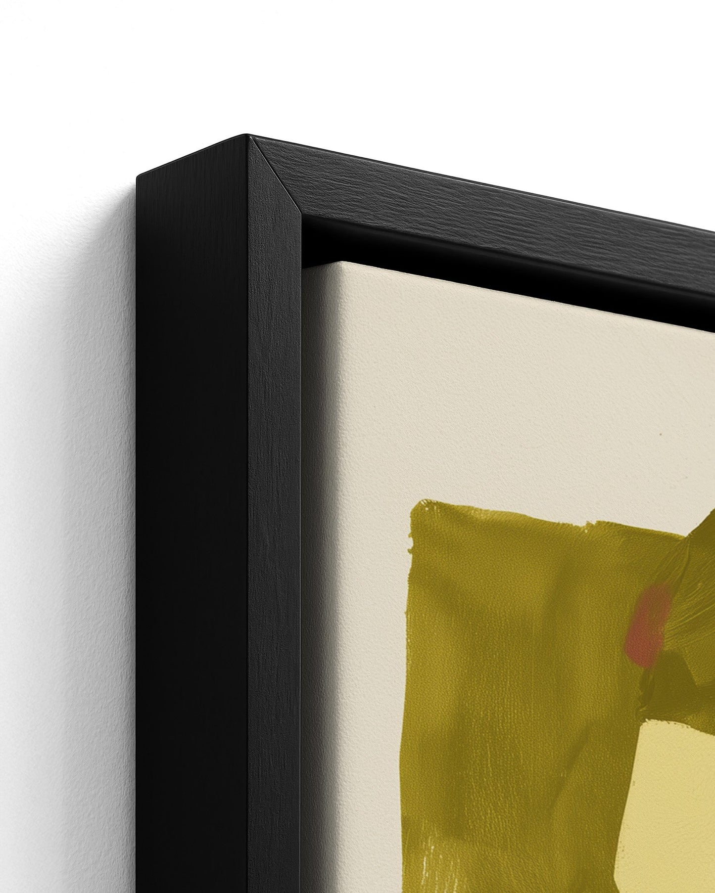 Fresh Paint - Black Framed Canvas Detail