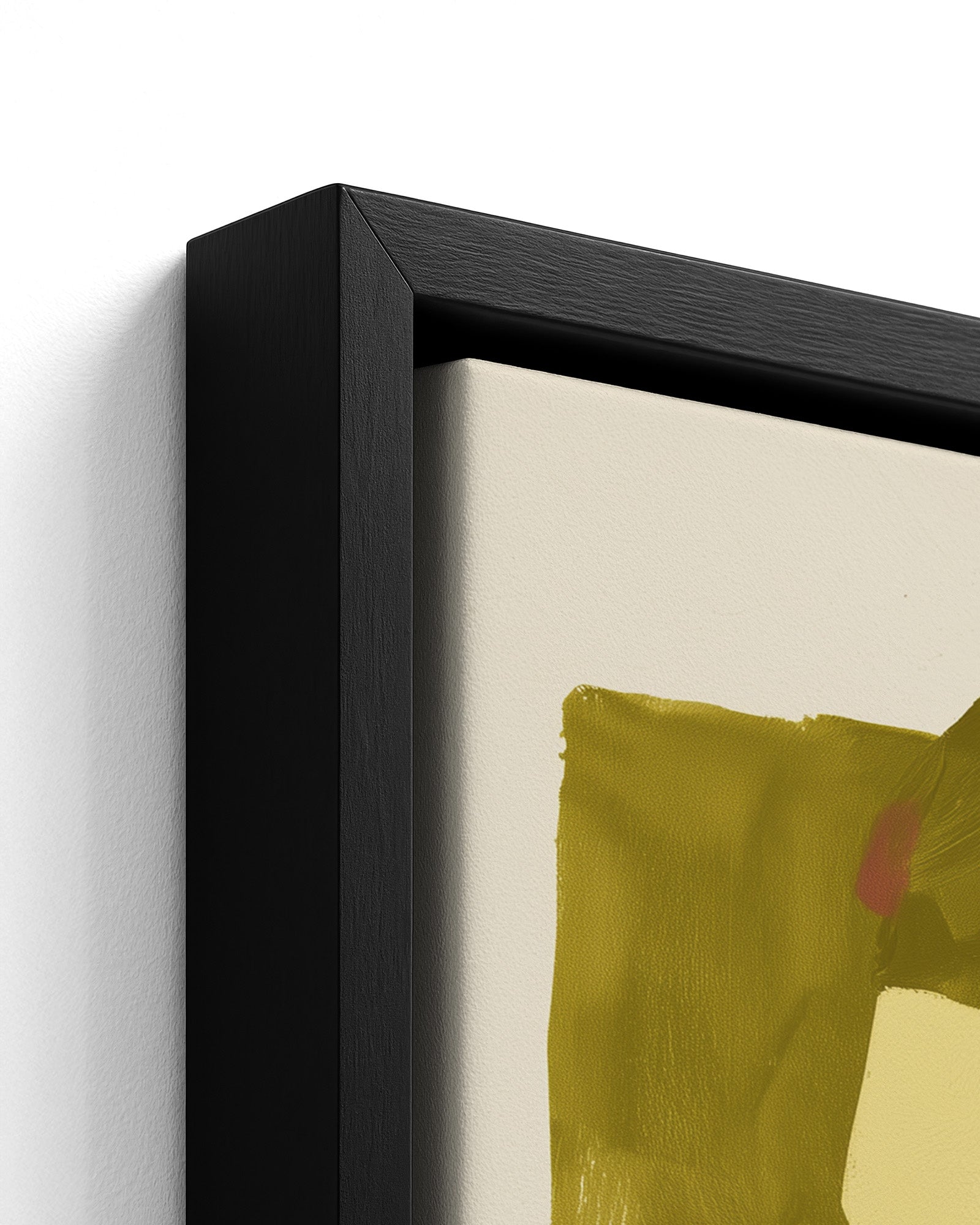 Fresh Paint - Black Framed Canvas Detail