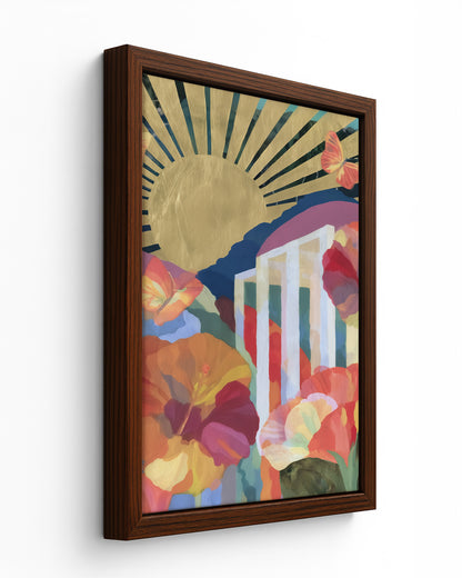 Gilded - Black Framed Canvas
