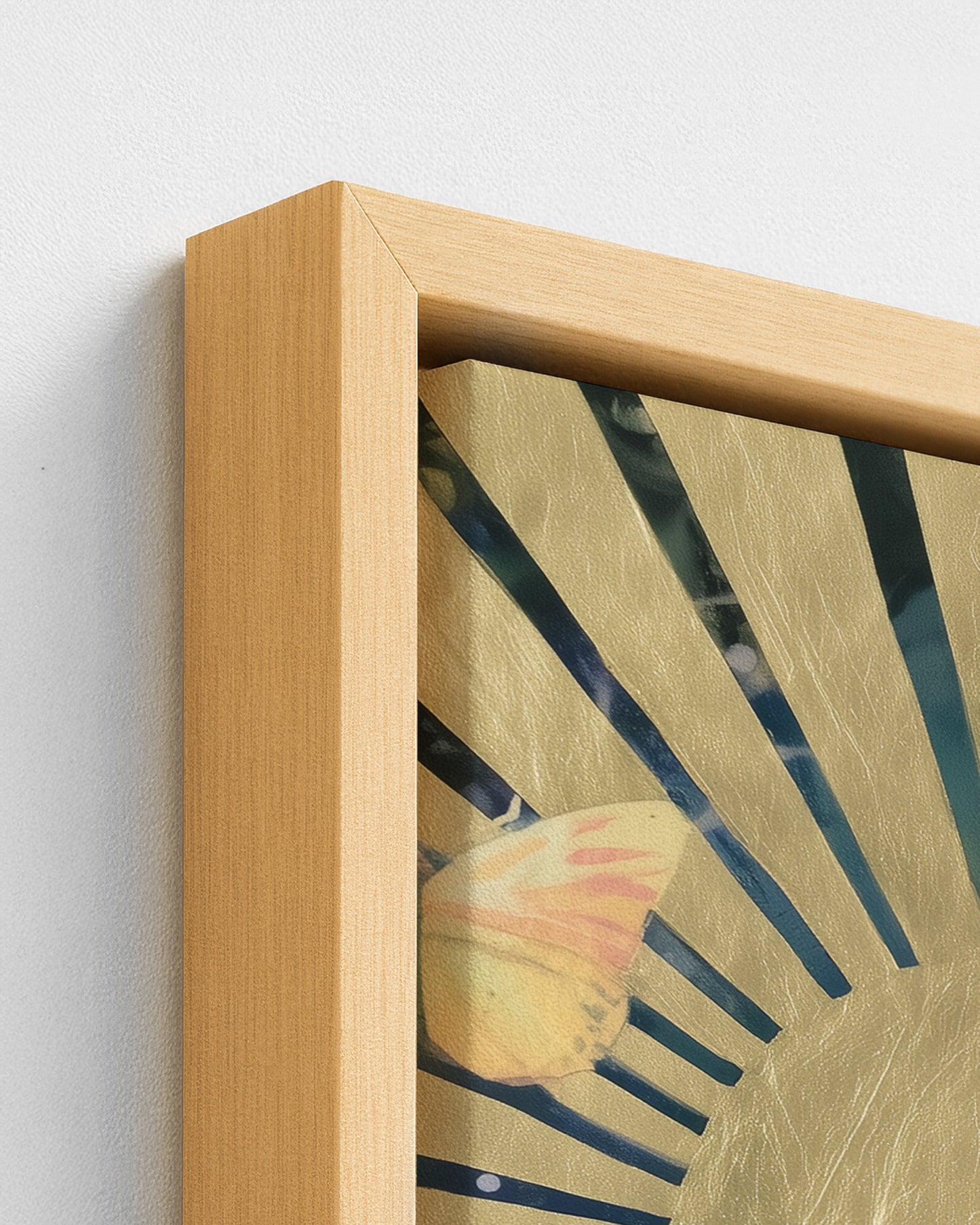 Gilded - Wood Framed Canvas Detail