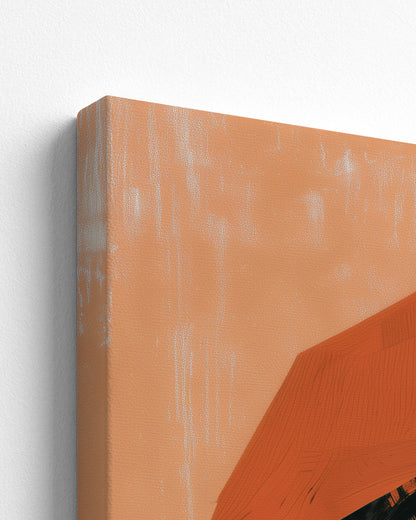 Golden Hoop - Thick Canvas Detail