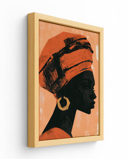 Golden Hoop - Wood Framed Canvas