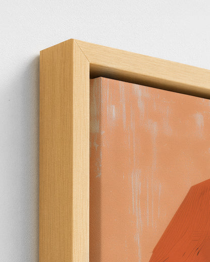 Golden Hoop - Wood Framed Canvas Detail