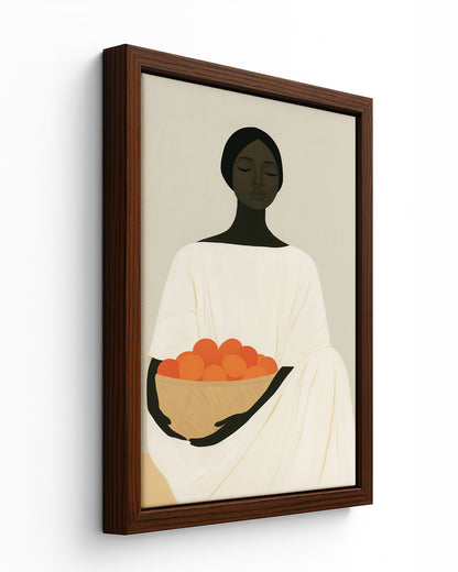 Grace - Black Framed Canvas
