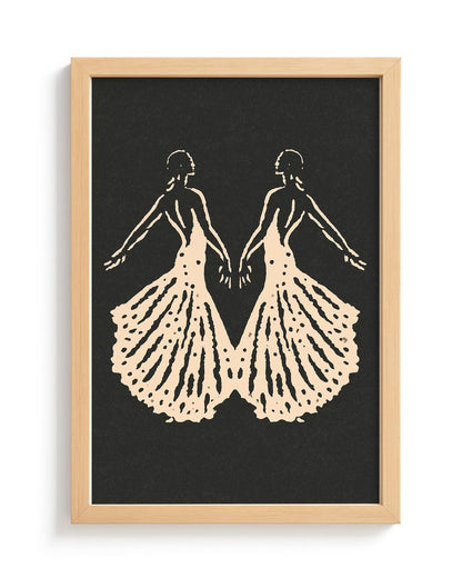 Hand in Hand - Wood Frame