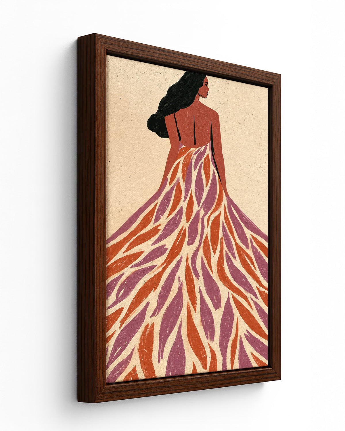 Her Colours - Black Framed Canvas