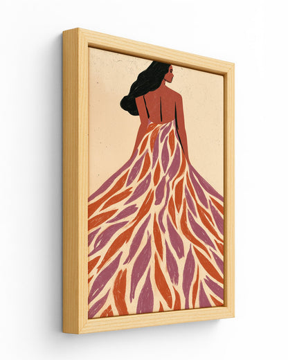 Her Colours - Wood Framed Canvas