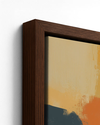 Homeward - Dark Wood Framed Canvas Detail
