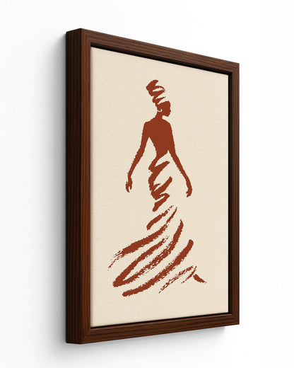 In Motion - Black Framed Canvas