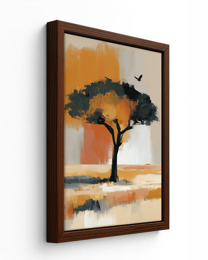 Iroko - Black Framed Canvas