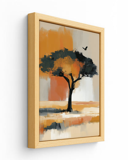 Iroko - Wood Framed Canvas